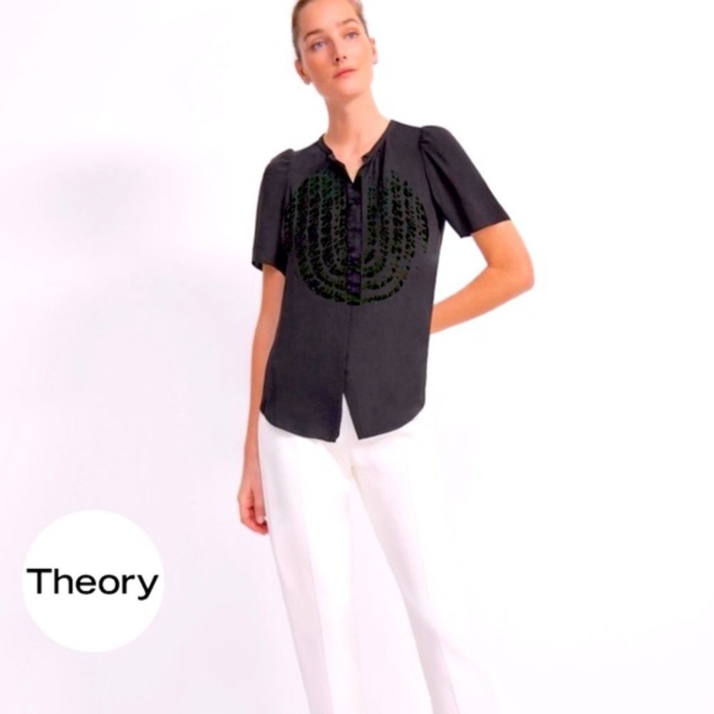 Theory Kalia Ruffle Top - Picture 9 of 11